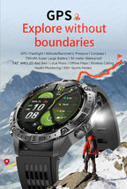 2026New Military T-Rex3 GPS Map Navigation Smart Watch 2GB RAM 1.43-inch AMOLED Screen 30M Waterproof Call Sports Smartwatch Men