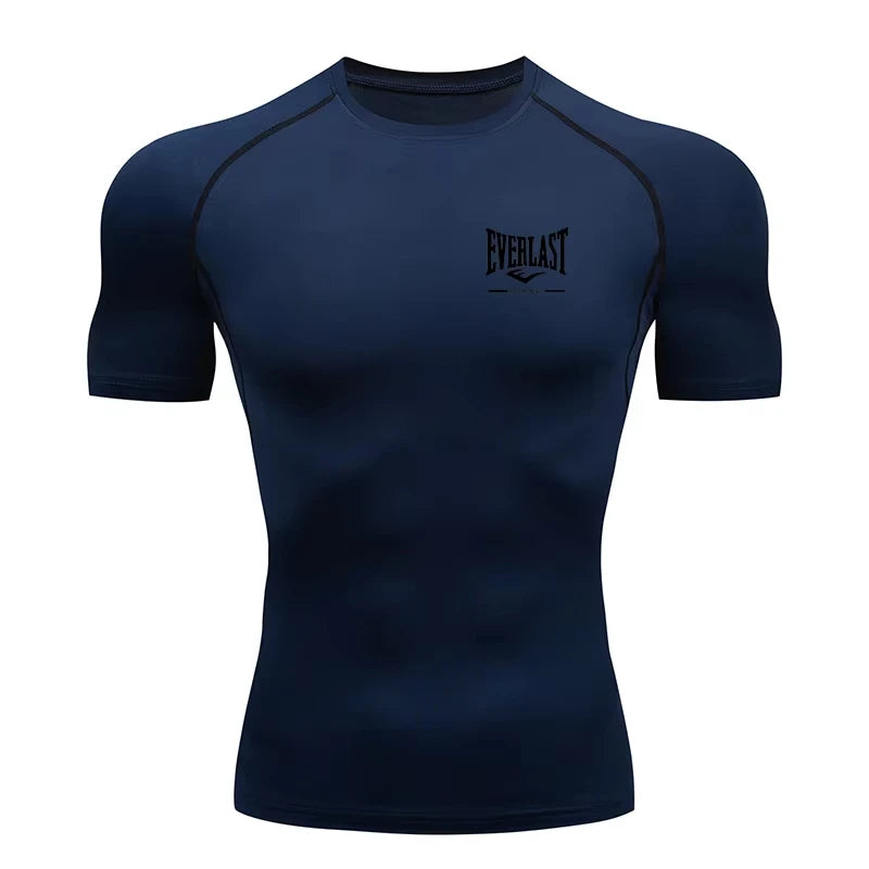 New Men's Compression Running T-Shirt Short Sleeve Gym Fitness Workout Sportswear ZY00139