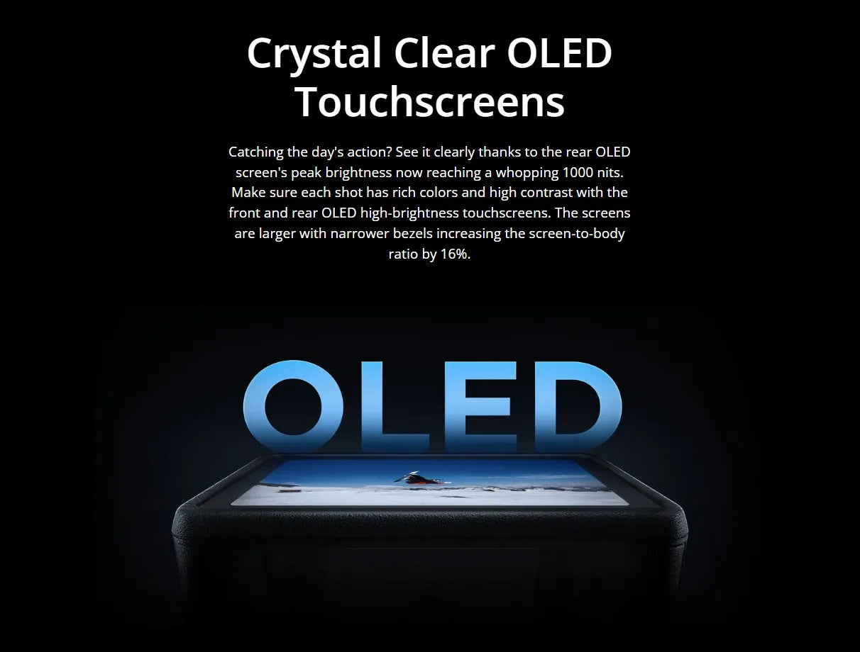 DJI Osmo Action 5 Pro Standard Combo Next-Gen 1/1.3 ″ Sensor Clear OLED Touchscreens 32X Super Slow Motion