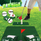 Mini Golf Toy Set, Desktop Indoor Golf Game with Course Cloth & Clubs, Interactive Family Sport Game for Kids Adults