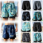 Adult Swimming Trunks Men Boxer Brief Swimsuit Set New Beach Adult Beach Shorts Quick Drying Surf Trunks with Lining Swim Pants