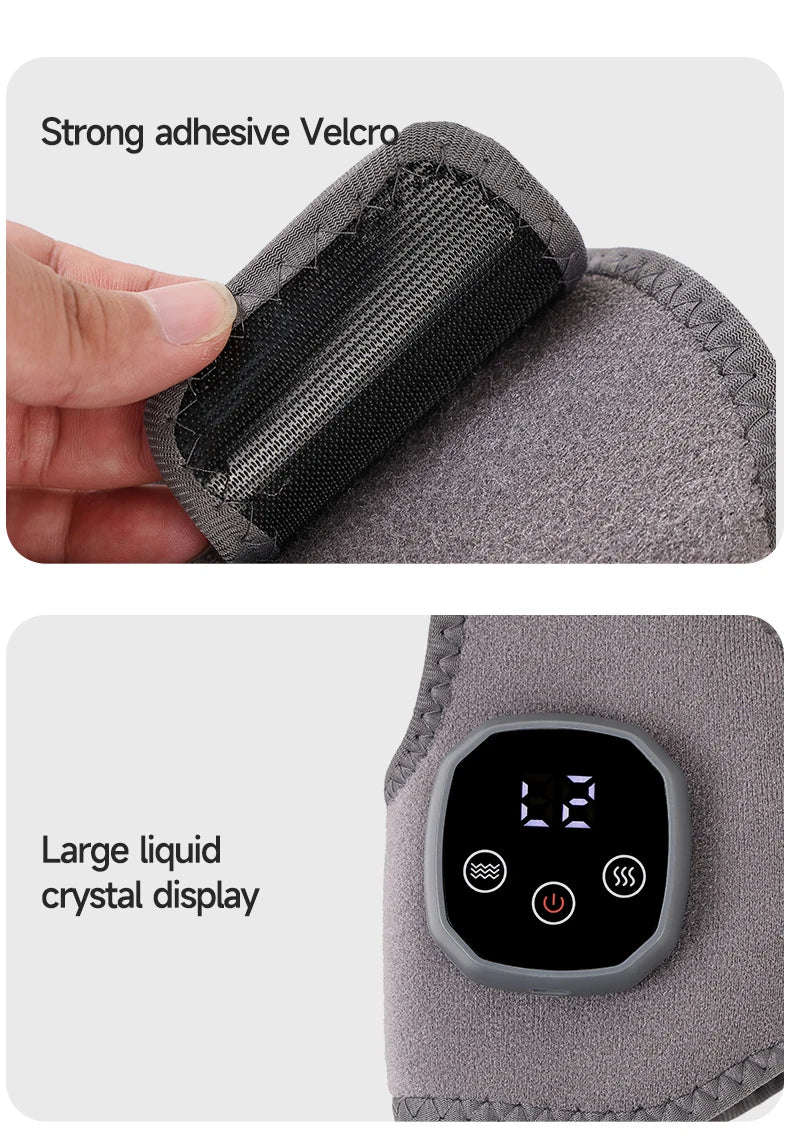 Electric Heat And Vibration Ankle Wrist Massager Hot Compress Therapy Ankle Massage Heated Wrap Support Brace Foot Protector