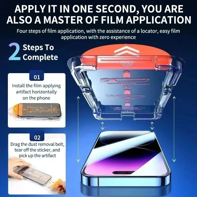 5PCS Privacy Screen Protector for iPhone 17 Pro Max 16 15 14 13 12 11 16e Plus Mini XR Dust Free Install Anti-Spy Tempered Glass