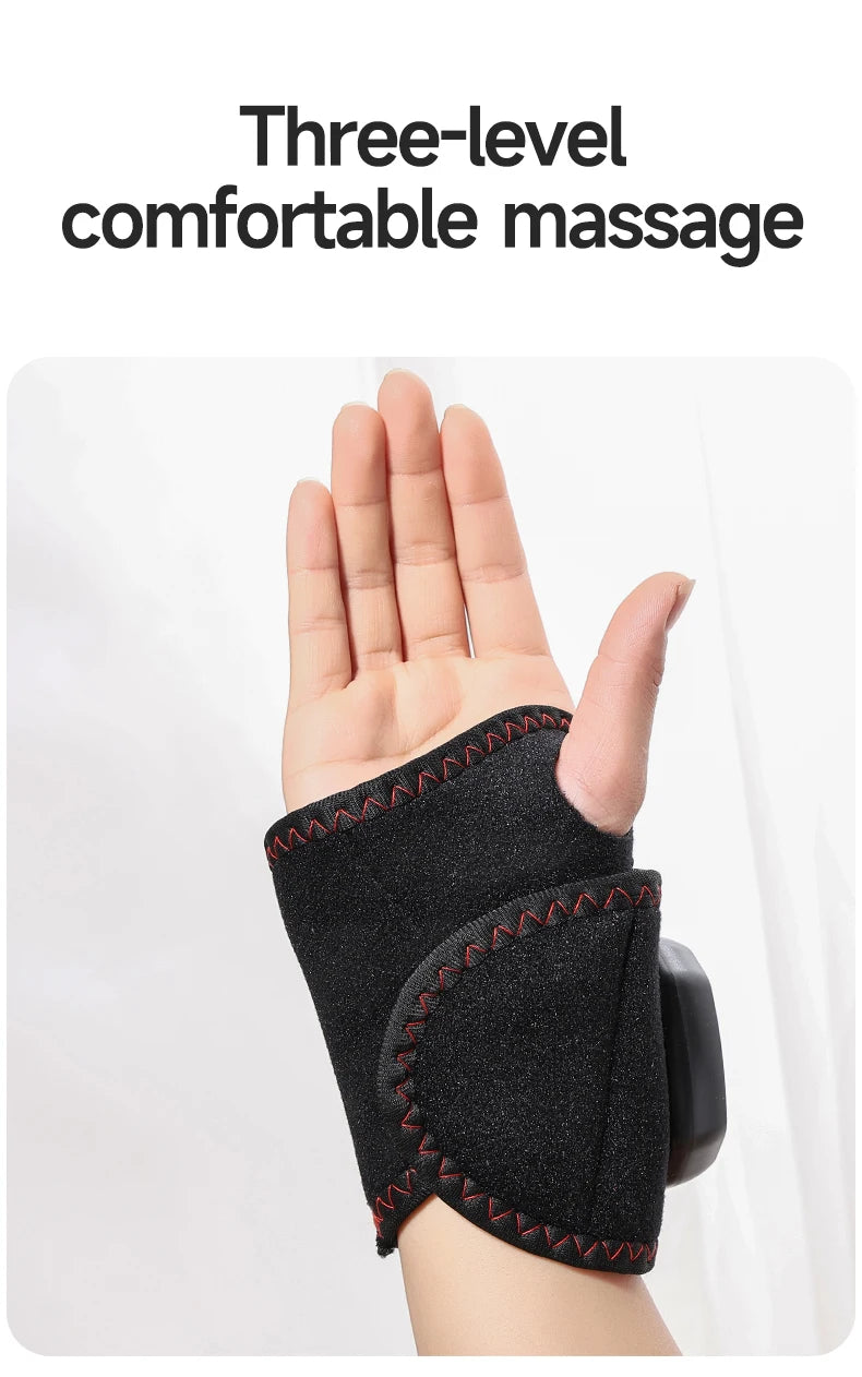 Electric Heat And Vibration Ankle Wrist Massager Hot Compress Therapy Ankle Massage Heated Wrap Support Brace Foot Protector