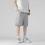 Summer Men'S Large Size Casual Shorts Beach Pants Running Sport Straight Short Pants Male Thin Sweatpant Leisure Loose Shorts