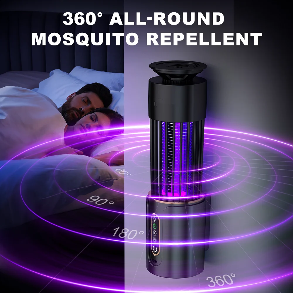 Mosquito Killer Lamp Insect Fly Trap Camping Light Usb Charging Timing Electric Mosquito Swatter Outdoor Insect Killer Repellent