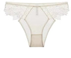BANERDANNI Pure Desire Victoria French Lace Embroidered Lingerie Women's Thin Cup Triangle Cup Bra Set Comfortable No Underwire