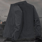 Men's Stand Collar Jacket Spring Breathable Lightweight Anti-Wrinkle Windbreaker Outdoor Sport Casual Quick-Drying Work Jackets