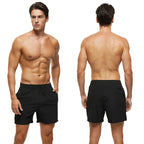 Escatch 2026 Summer Man Swimwear Solid Multicolor Polyester Mesh Liner Side Zipper Pocket Maillot De Bain Homme Sport Shorts