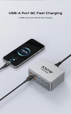 330W USB C GaN Charger 100W PD3.0 PPS QC3.0 Multiport Fast Charging Station For Laptop iPhone 15 16 Samsung Macbook Pro Tablet
