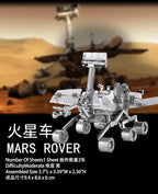 Space Exploration 3D Metal Puzzle Shuttle Hubble Space Telescope Mars Rover Model Toy for Kids Creative Jigsaw Puzzle Gift Toys
