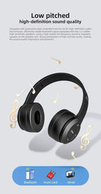 Lenovo Multifunctional Portable Foldable Headmounted Wireless Bluetooth 5.0 Headset For Bluetooth connection Wired Connection