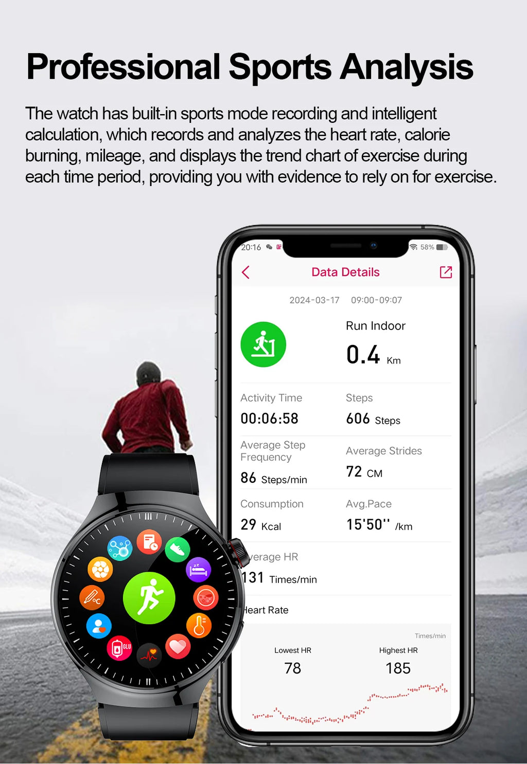 2025 New Nursing Grade Smart Watch Blood oxygen Blood Lipid Uric Acid ECG+PPG Body Temperature Bluetooth Call Health Smartwatch