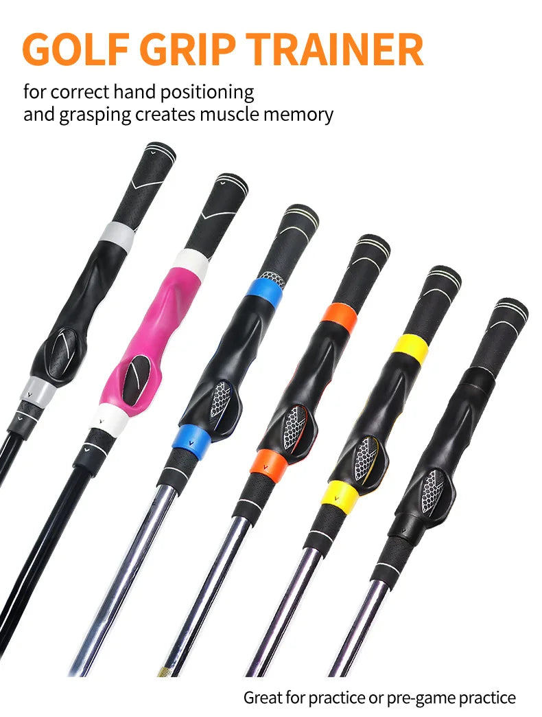 Golf Grip Trainer Golf Club Training Aid Enhance Grip Strength Golf Grip Kit for Golf Club To Help Train Correct Hand Position