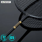 ALP ZJ2.0 Pro 4U 85g 100% Carbon Fiber + Titanium Alloy Badminton Racket Ultra-light Sports Equipment Racket Badminton Training