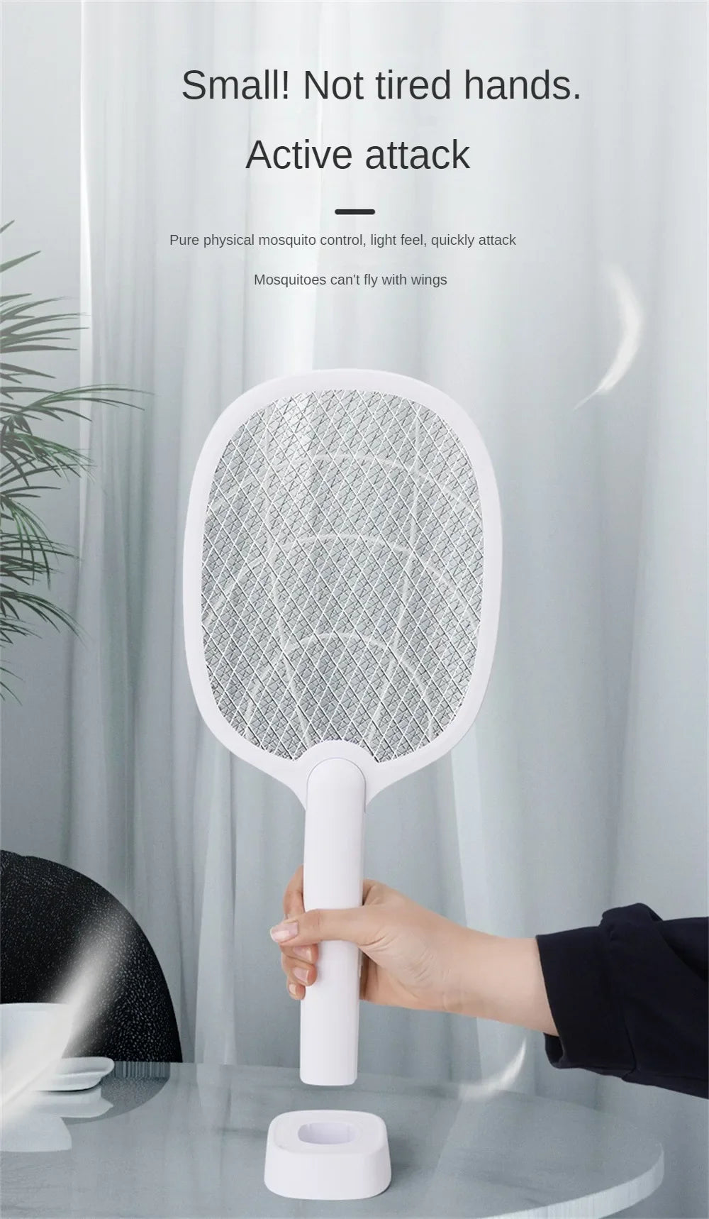 Mosquito Killer Lamp USB Rechargeable Electric Foldable Mosquito Killer Racket Fly Swatter Repellent Lamp Zapper Insects Racket
