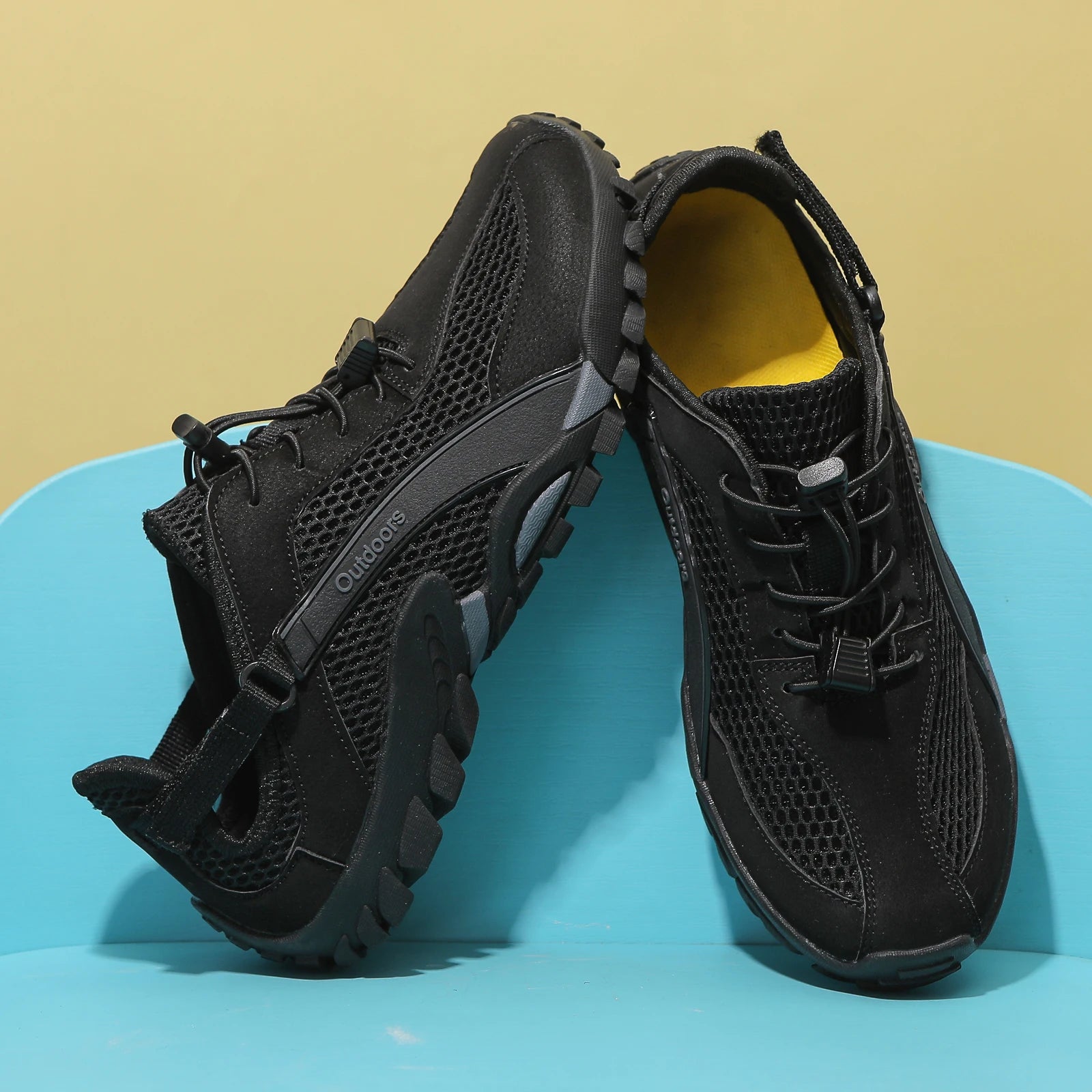 FANCYLEE Women's Hiking Shoes Breathable Mesh Trekking Sneakers Outdoor Lightweight Anti-Slip Mountain Climbing Shoes EU 36-42