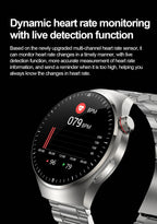 2025 New Nursing Grade Smart Watch Blood oxygen Blood Lipid Uric Acid ECG+PPG Body Temperature Bluetooth Call Health Smartwatch