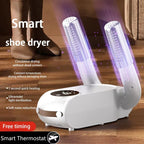 220V Shoe Dryer Electric Timing Dryer Retractable Fast Drying UV Sterilization Household Travel Foldable Shoes Boot Socks Gloves
