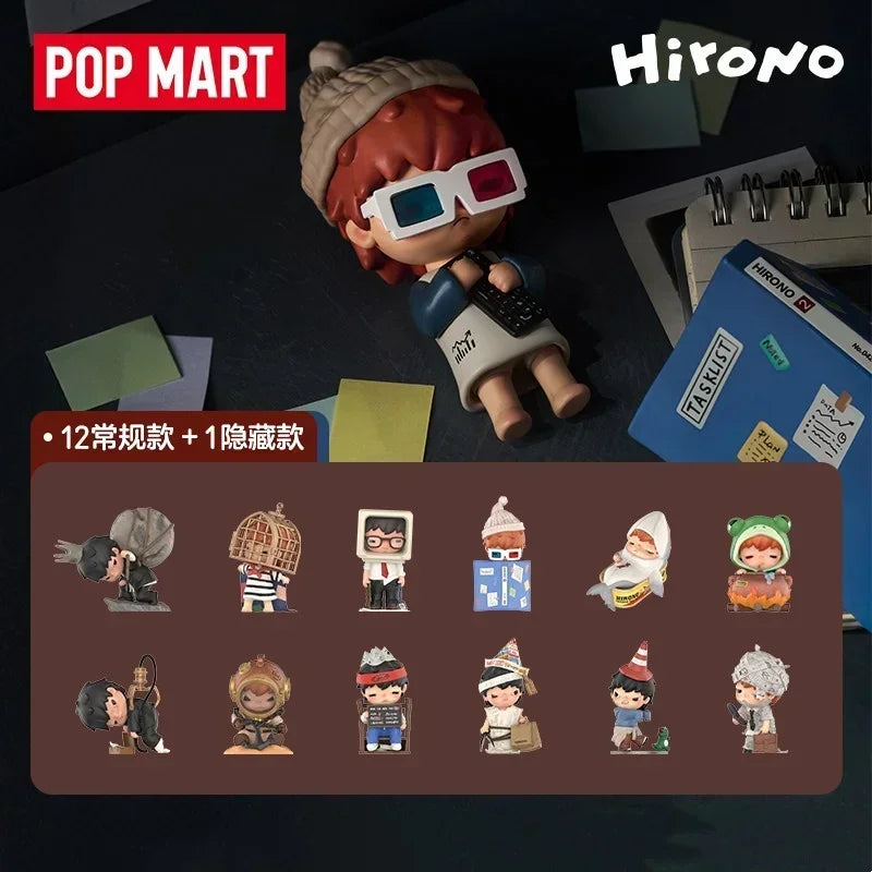 POP MART Hirono TAMED WILDGRASS Series Mystery Box Genuine Blind Box Guess Toys Bag Ornament Figurines Home Decor Desktop Dolls