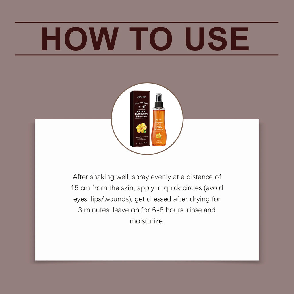Sun Tanning Oil Nourishing Bronzing Tanning Oil Lasting Sun Kissed Glow Hydrating Skin Care For Outdoor Beach Tanning Sessions