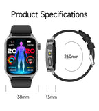 2026 New Health Smart Watch Laser Therapy Reduce Three Highs Blood Oxygen Pressure Uric Acid Blood Lipid ECG Smartwatch For Man