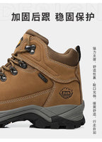 RAN Cow Leather Hiking Boots Men For men Outdoor Sport Walking Sneakers trekking Snow Shoes women Climbing Mountain Hunting boot