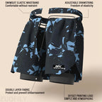 Adult Swimming Trunks Men Boxer Brief Swimsuit Set New Beach Adult Beach Shorts Quick Drying Surf Trunks with Lining Swim Pants