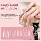 39pcs Nail Extension Gel Kit - contains all the basic nail tools, easy to use for beginners Easy salon nail construction gel