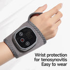 Electric Heat And Vibration Ankle Wrist Massager Hot Compress Therapy Ankle Massage Heated Wrap Support Brace Foot Protector