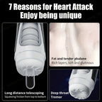 7 Thrusting & Vibrating Stimulation Modes Male Masturbator Cup Mens Realistic 3D Sleeve for Male Masturbation Penis Training 18+