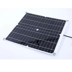 High Efficiency Outdoor Solar Panel Dual Exhaust Fan for Dog Warehouse RV Greenhouse Fan Air Pump Cooling Temperature
