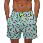 DATIFER Men's Sports Short Beachwear New Style Polyester Printing Fitness Beach Pants Surfing Swimming Trunks Bathing Swimwear
