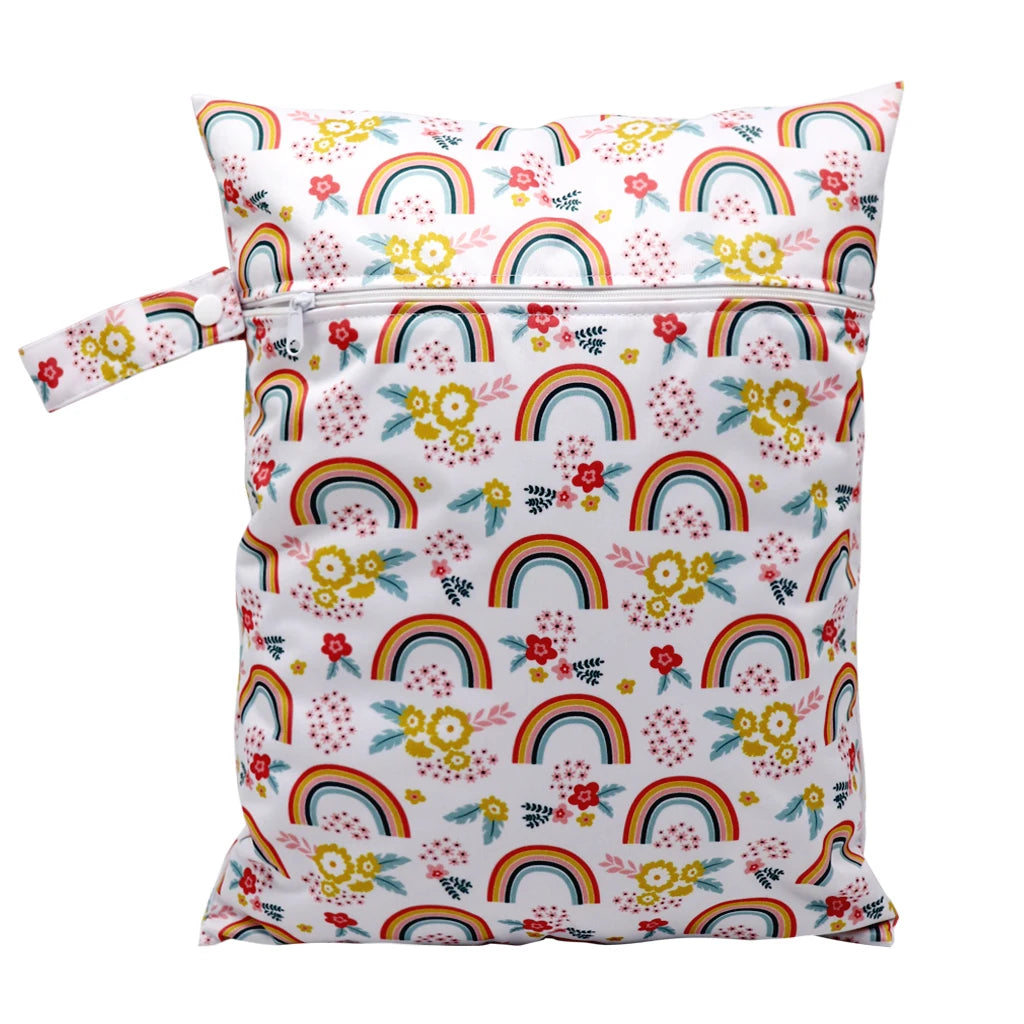 Waterproof Wet Bag Diper Bags Mummy Baby Maternity Packs Washable Zipper Diaper Caddy Organizer Dry Bag Travel Nappy Bag 30x40cm