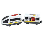 Wooden Locomotive Magnetic Electric Car Train Toys Fit Biro Wooden Diecast Slot Train Track Railway Educational Toys For Kids