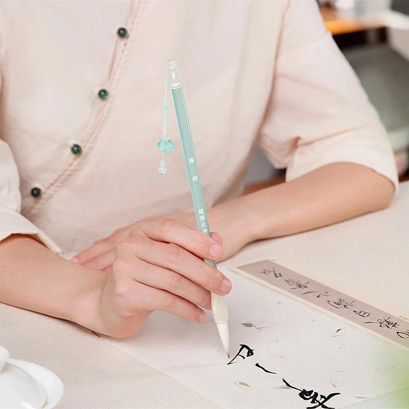 Professional Chinese Calligraphy Brush Set Middle Regular Script Bamboo Pen for Paint Brushes Stationery for Adult Beginner