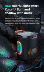 S122 25W Wireless Bluetooth Speaker Outdoor Portable Mini Waterproof Speaker with Light 6000mAh Battery Bass Boost for Outdoor