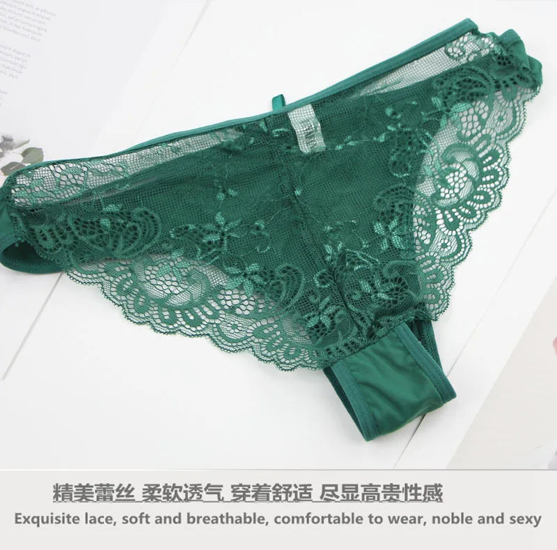 DaiNaFang Sexy Bras Set Green Black Beige Red White Purple Lace Bow Floral Underwear For Women Plus Size Lingerie