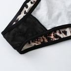 Letter Rhinestone Sports Leopard Sexy Lingerie Set Gathered Push Up Seamless Bra Set Fashion Traceless Thin Fitness Underwear