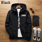 Customized Travel Team Zipper Jacket, Men's and Women's Hooded Unisex UV Resistant Waterproof Jacket, Outerwear, Spring, Summer,