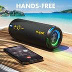 W-KING 40W Portable Speaker, IP67 Waterproof, APP Control, High-Quality Audio, TF/AUX, Dynamic Lights for Party, Outdoor, Shower