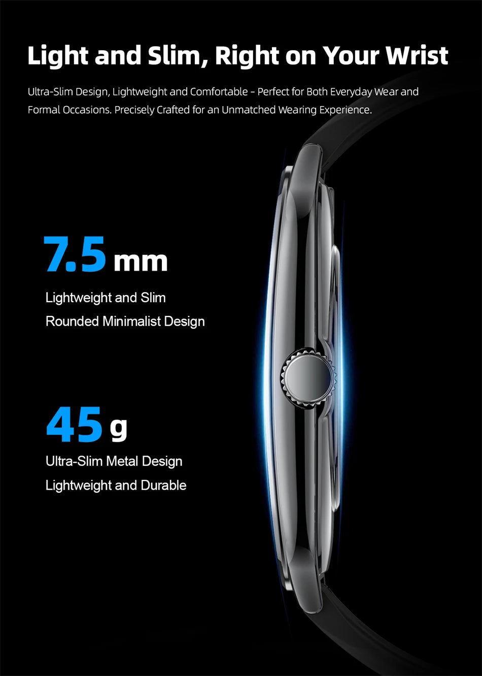 New For OPPO Ultra Thin Smart Watch Men AMOLED HD Screen Always Show Time Heart Rate Bluetooth Call Sports Waterproof Smartwatch