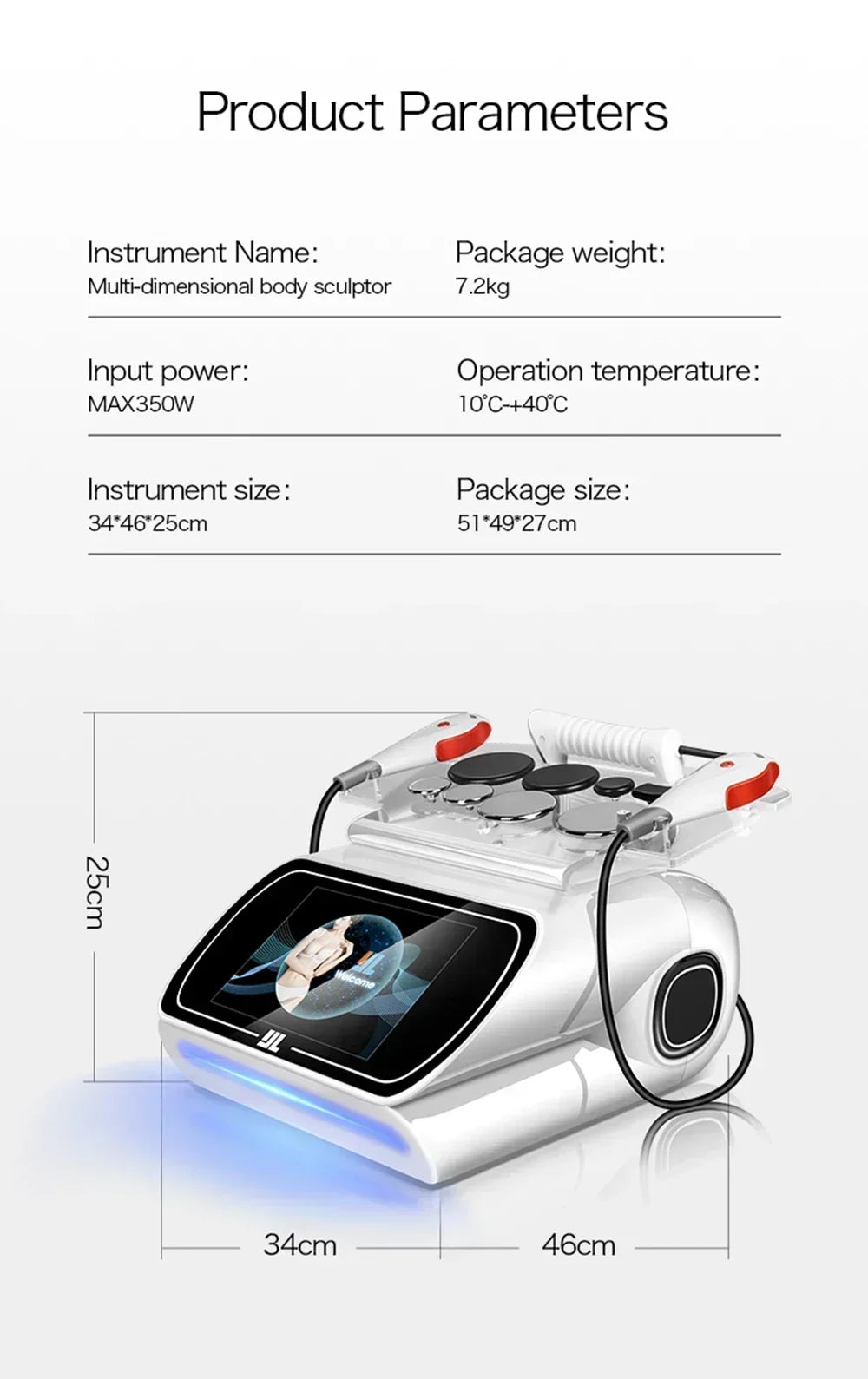 Portable 448KHZ  Tecar Therapy RET CET Diathermy Body Sliming Machine Pain Relief Skin Tightening Deep Care 2024 NEW Massager