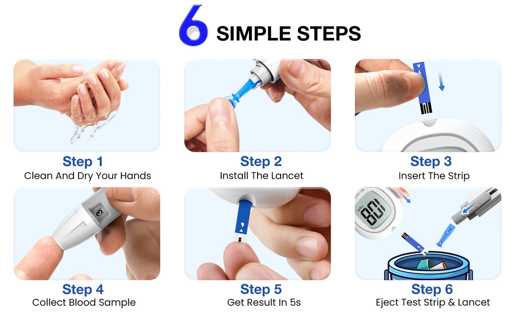 LinkSun Blood Glucose Meter G-425-3 Glucometer No Code for Diabetes Test 10/50/100pcs Strips Lancets Medical Blood Sugar mg/mmol