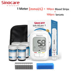 Sinocare Safe AQ pro Ⅰ Blood Glucose Meter Glucometer Kit Diabetes Tester Medical Blood Sugar Meter or Only Test Strips Lancets