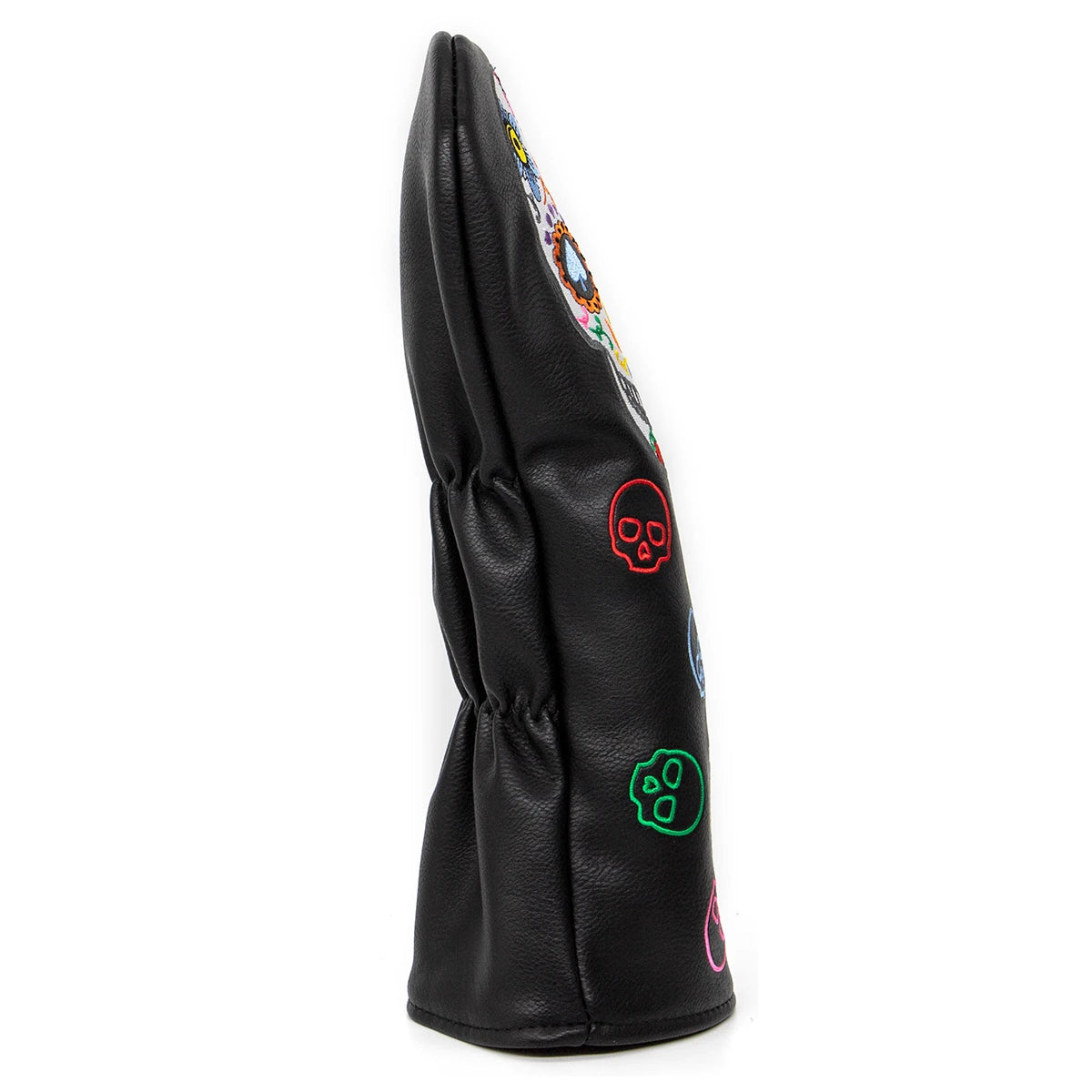 Golf Club Headcovers #1 #3 #5 Wood Head covers Skulls Design Driver Fairway Hybrid Woods Headcover Black PU Premium Leather Head
