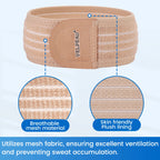 VELPEAU Baby Umbilical Hernia Belt, Newborn Belly Button Navel Band with 3 Compression Pads, Abdominal Binder Support for Infant