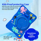 BDF Tablet for Kids 7 Inch Android 11 System 32 GB WiFi Bluetooth Dual Camera Educational Software Installed with Proof Case