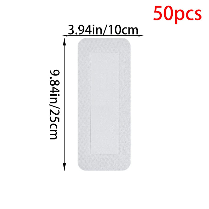 12/25/50Pcs Large Size Hypoallergenic Non-woven Wound Dressing Band Aid Bandage 6*7 10*10 10*15 10*25cm