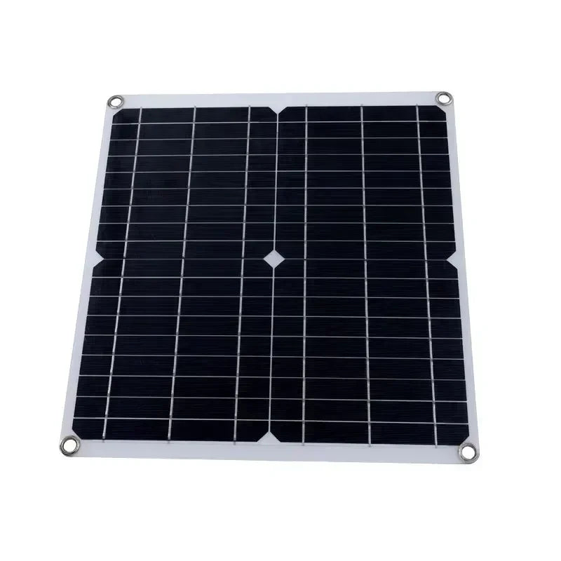 High Efficiency Outdoor Solar Panel Dual Exhaust Fan for Dog Warehouse RV Greenhouse Fan Air Pump Cooling Temperature
